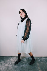 sleeveless baby blue 1960's vintage nightie