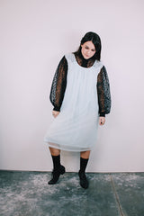 sleeveless baby blue 1960's vintage nightie