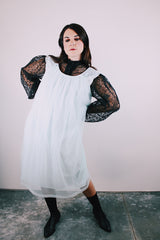 sleeveless baby blue 1960's vintage nightie