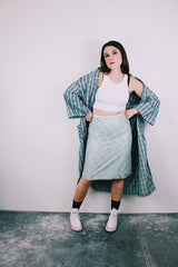 light blue lace slip skirt vintage 1960's sears