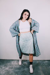 light blue lace slip skirt vintage 1960's sears