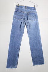 vintage 501 levi's 31. width x 36 length medium wash frayed hems