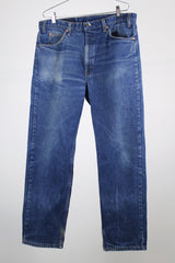 505 levi's jeans 38 width x 30 length dark wash denim