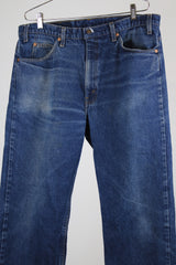 505 levi's jeans 38 width x 30 length dark wash denim