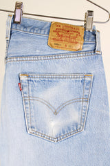 lightwash levi's 501 jeans 36 width x 31 length