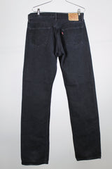 black wash 501 levi's denim jeans 36 width x 36 length