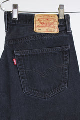 black wash 501 levi's denim jeans 36 width x 36 length