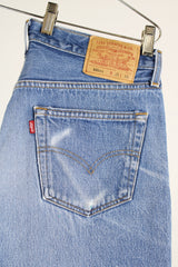 medium wash 501 levi's denim jeans 35 width 36 length