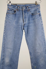 light wash 501 levi's denim jeans 32 width x 36 length