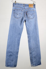 light wash 501 levi's denim jeans 32 width x 36 length