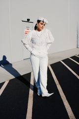 Puff Sleeve Lace Top