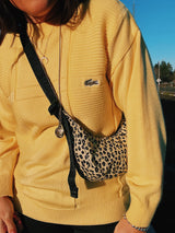 long sleeve yellow pullover vintage 1980's lacoste cotton sweater