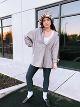 long sleeve checkered button up shirt with collar pendleton cotton