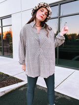 long sleeve checkered button up shirt with collar pendleton cotton