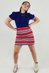 vintage puff sleeve mini dress