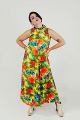 vintage hawaiian floral dress