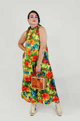 vintage hawaiian floral dress
