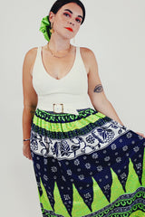 vintage twofer dress with built in belt