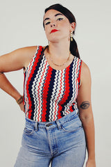 vintager chevron tank top front