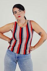 vintager chevron tank top