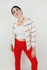 vintage long sleeve striped cardigan