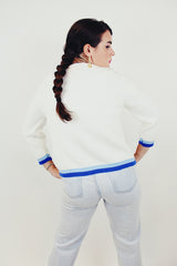 vintage white cardigan back