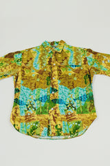 Vintage men's printed button up front