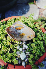 Vintage shell brooch back