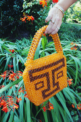 Vintage T beaded purse
