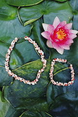 Vintage shell necklace and bracelet set