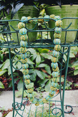 Vintage wool beaded necklace