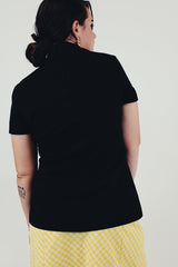 vintage black tee back