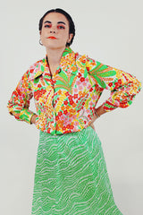 vintage floral long sleeve front