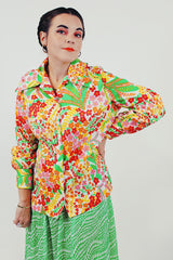 vintage floral long sleeve front