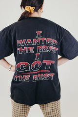 black short sleeve 96' kiss your tshirt extra large back