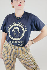 short sleeve black vintage graphic tee