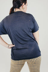 short sleeve black vintage graphic tee