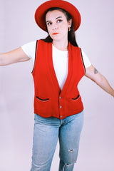 Button Up Sweater Vest