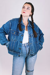 vintage 1970's Lee denim jacket buttons up the front has pockets