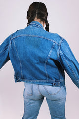 vintage 1970's Lee denim jacket buttons up the front has pockets