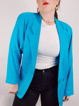 blue lightweight blazer 