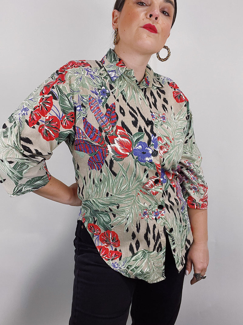 jungle print blousejungle print blouse