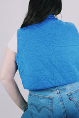 sleeveless blue corduroy 80's Levi's vest 