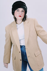 tan camel wool blazer 1970's