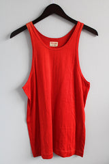 Women's or men's vintage 1960's Wilson Sports Equipment, Made in USA label sleeveless bright sport tank top.
