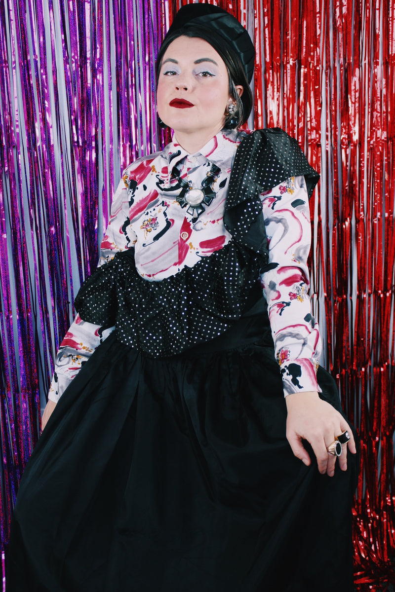 1980's Off The Shoulder 80's Dress