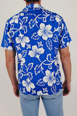 Vintage Men's Hawaiian Print Button Up