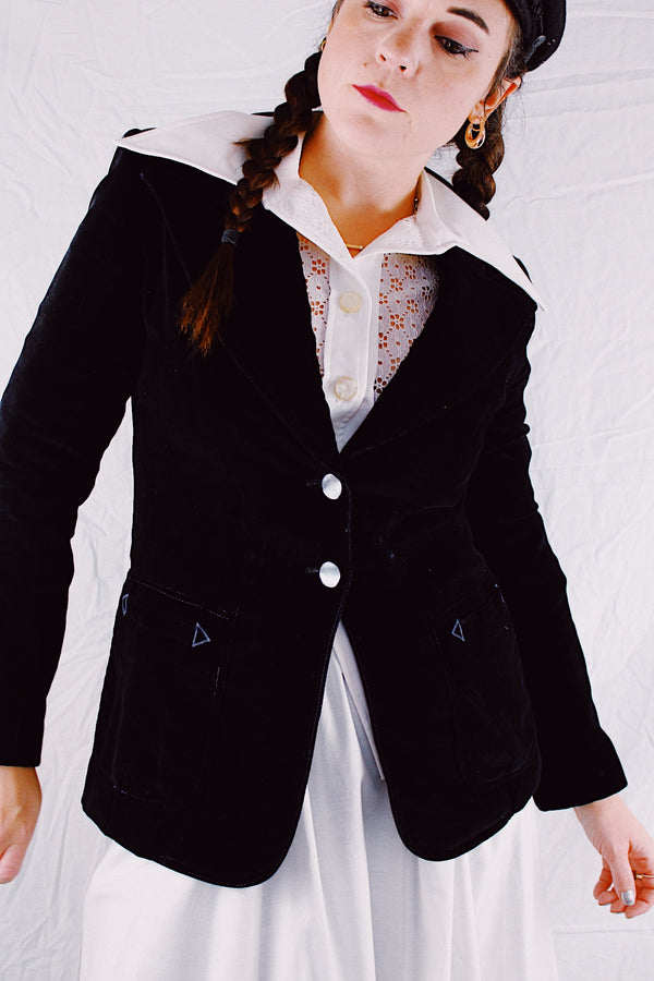 Black Velvet Blazer