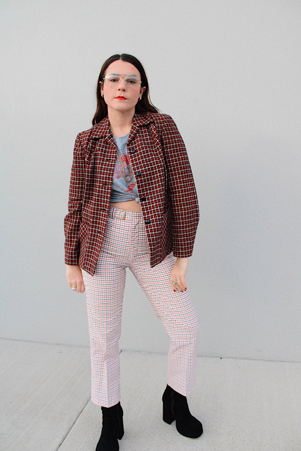 Checkered Wool Jacket