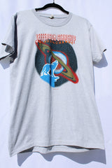 short sleeve grey graphic t-shirt jefferson starhship 1982